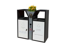 太陽能花箱垃圾桶