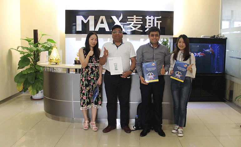 客戶見證/印度客商Ankush參觀麥斯！